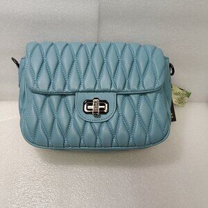 Badgley Mischka Mini Quilted Messenger Bag NWT